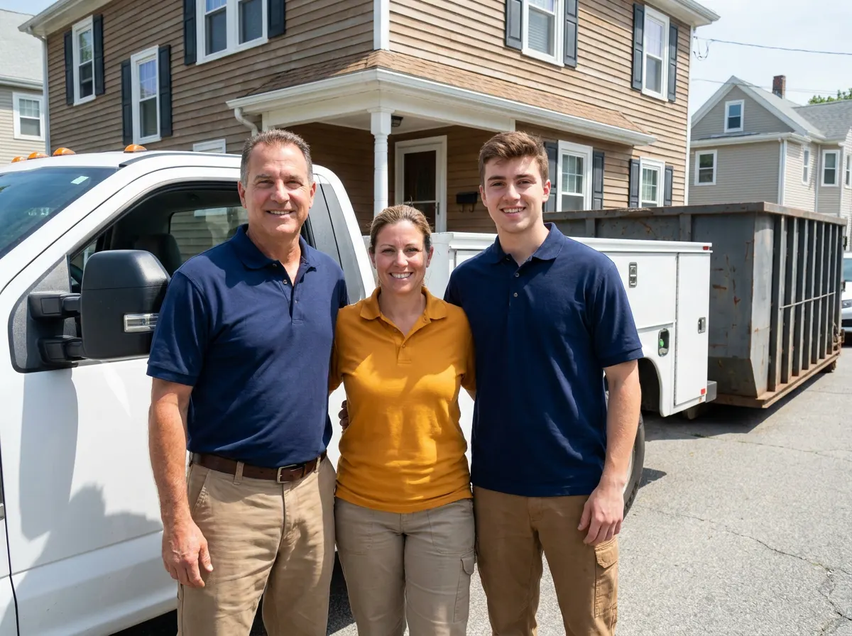 Blue Ribbon Dumpster Rental dumpster rental team in Providence, RI